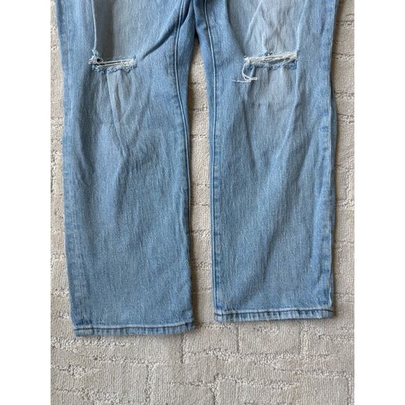 Madewell High Rise Slim Crop Boy Jean Denim Pants Stretch - Picture 5 of 11